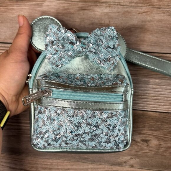 Loungefly Handbags - Like New Disney™ 2019 Arendelle Aqua Minnie Loungefly Mini Backpack/Wristlet